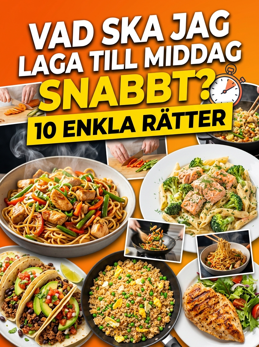 Vad ska jag laga till middag snabbt? 10 enkla rätter